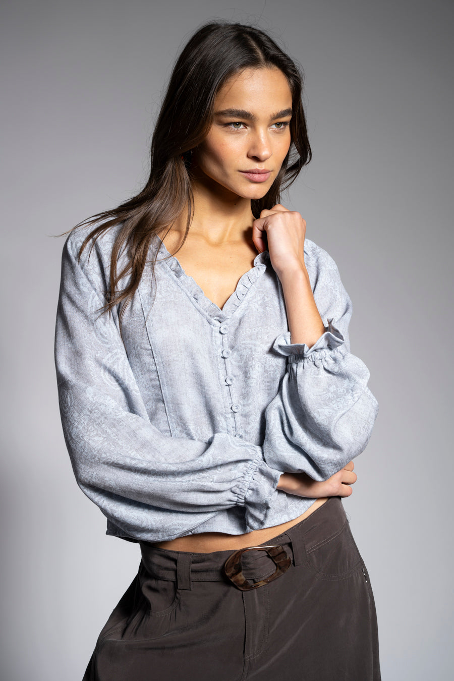 BLUSA ISABEAU celeste