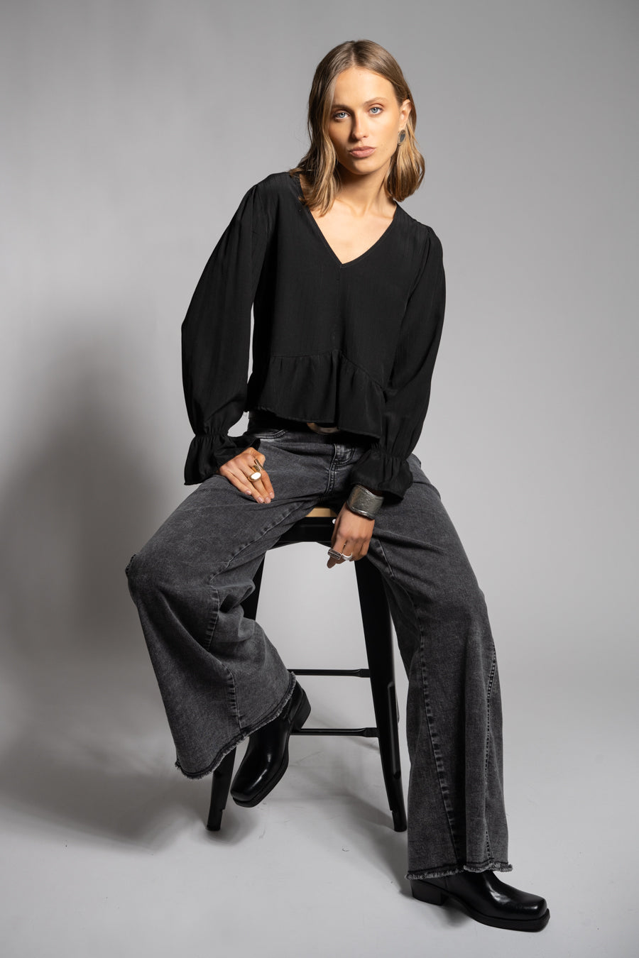 BLUSA MAEL negro - S