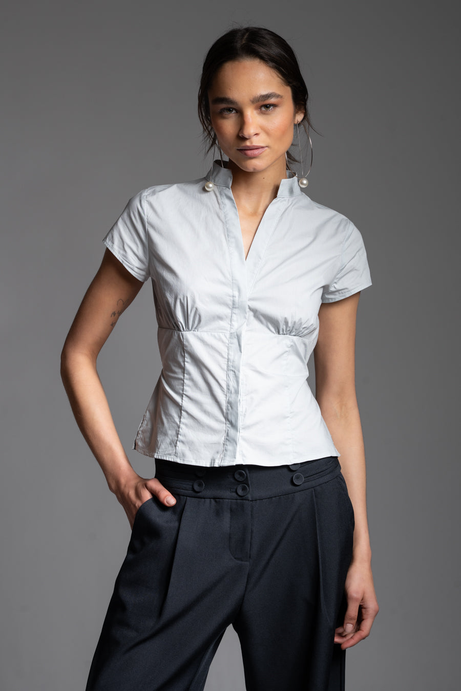BLUSA MUSETTE celeste