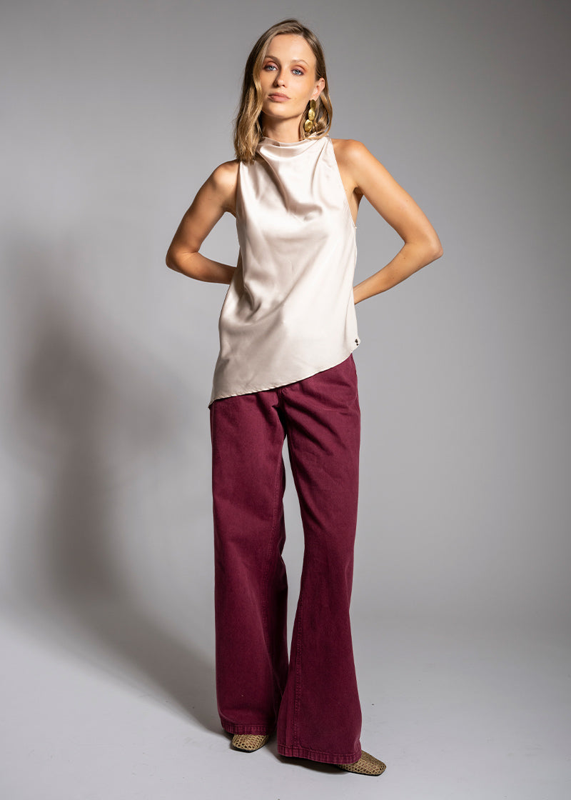 BLUSA AVEIRO ostra - S