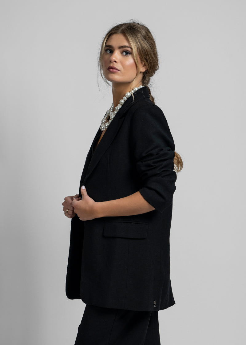 BLAZER ALBERTA L Lino negro