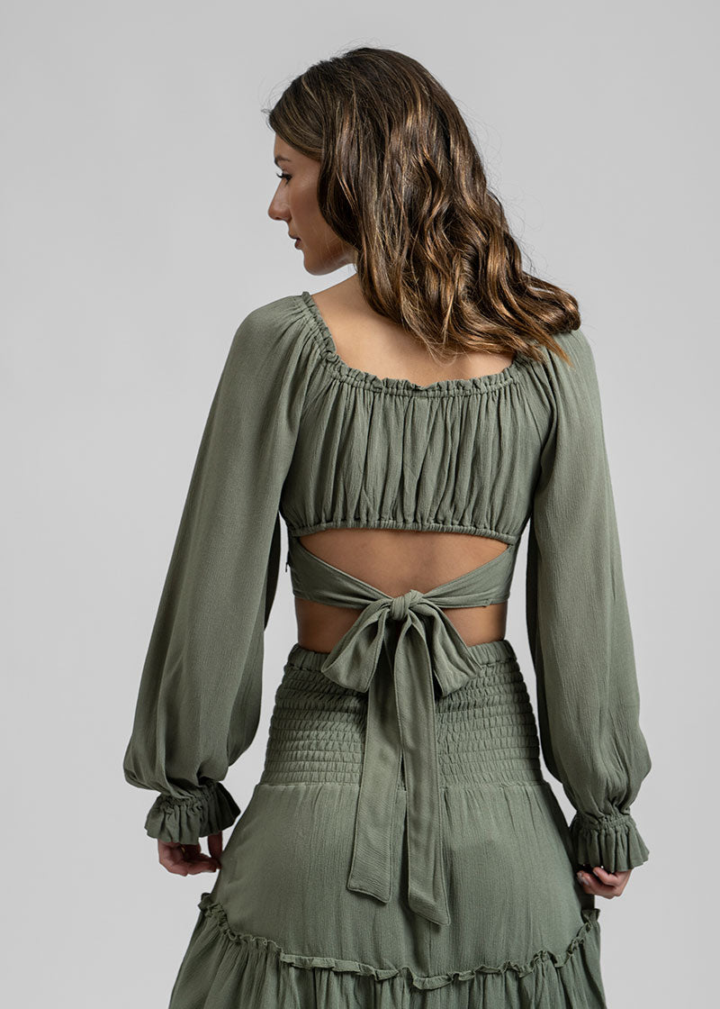 BLUSA TERE verde militar