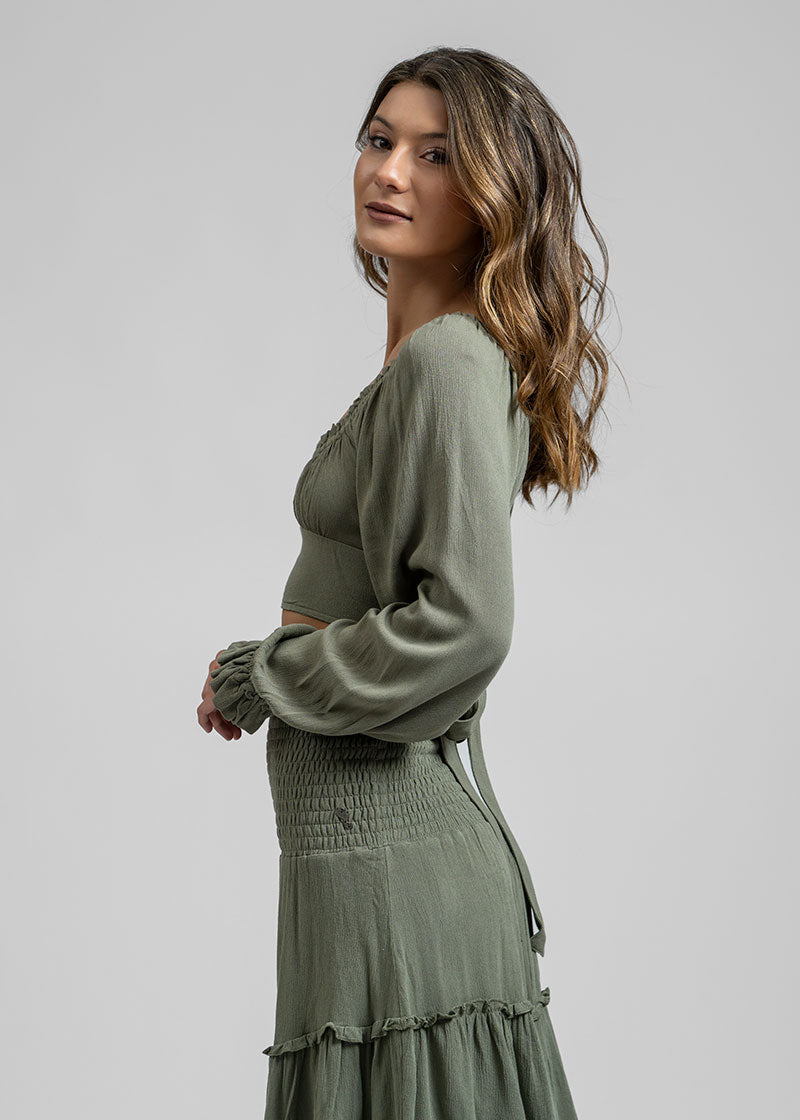 BLUSA TERE verde militar