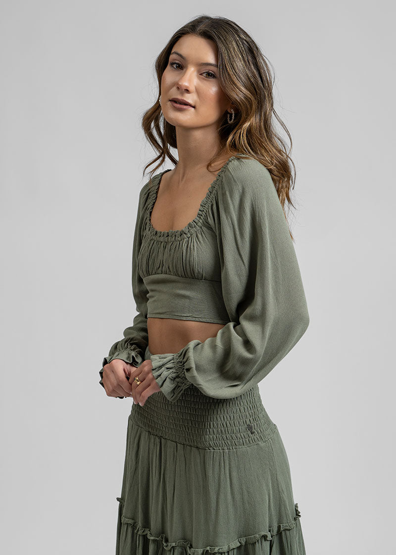 BLUSA TERE verde militar