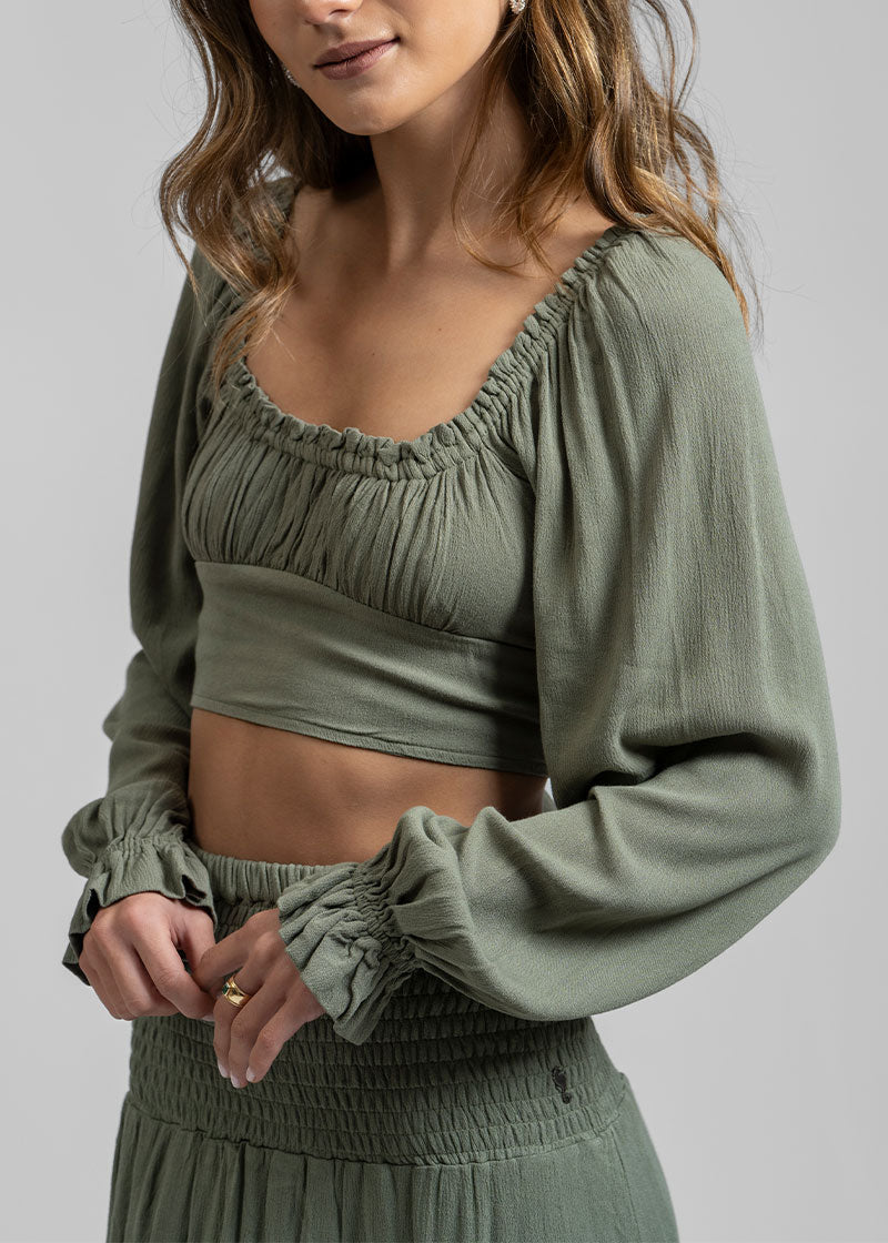 BLUSA TERE verde militar