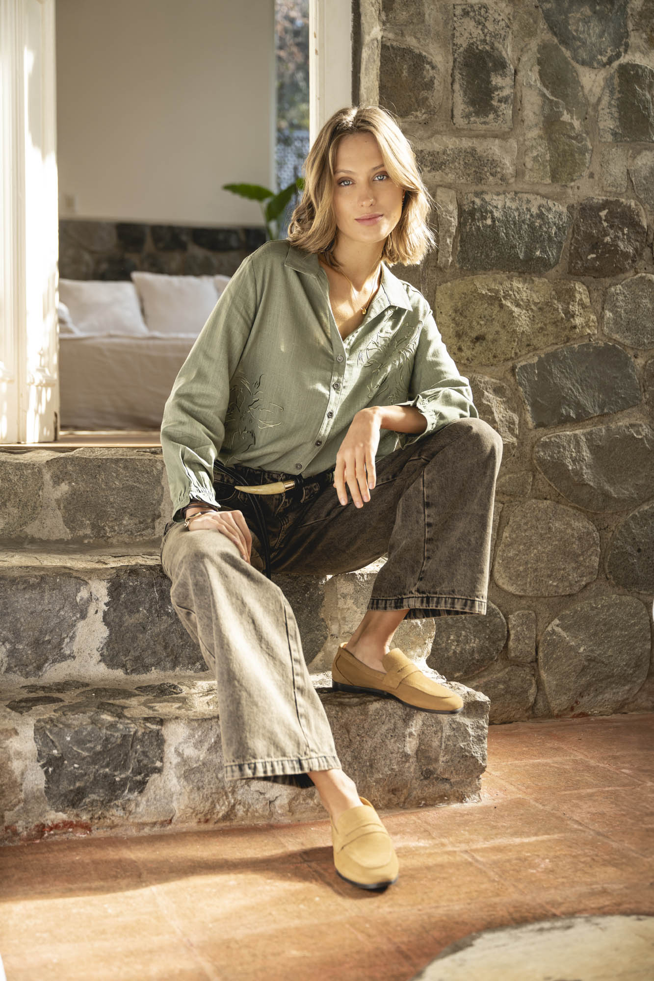 BLUSA ROSARIO verde