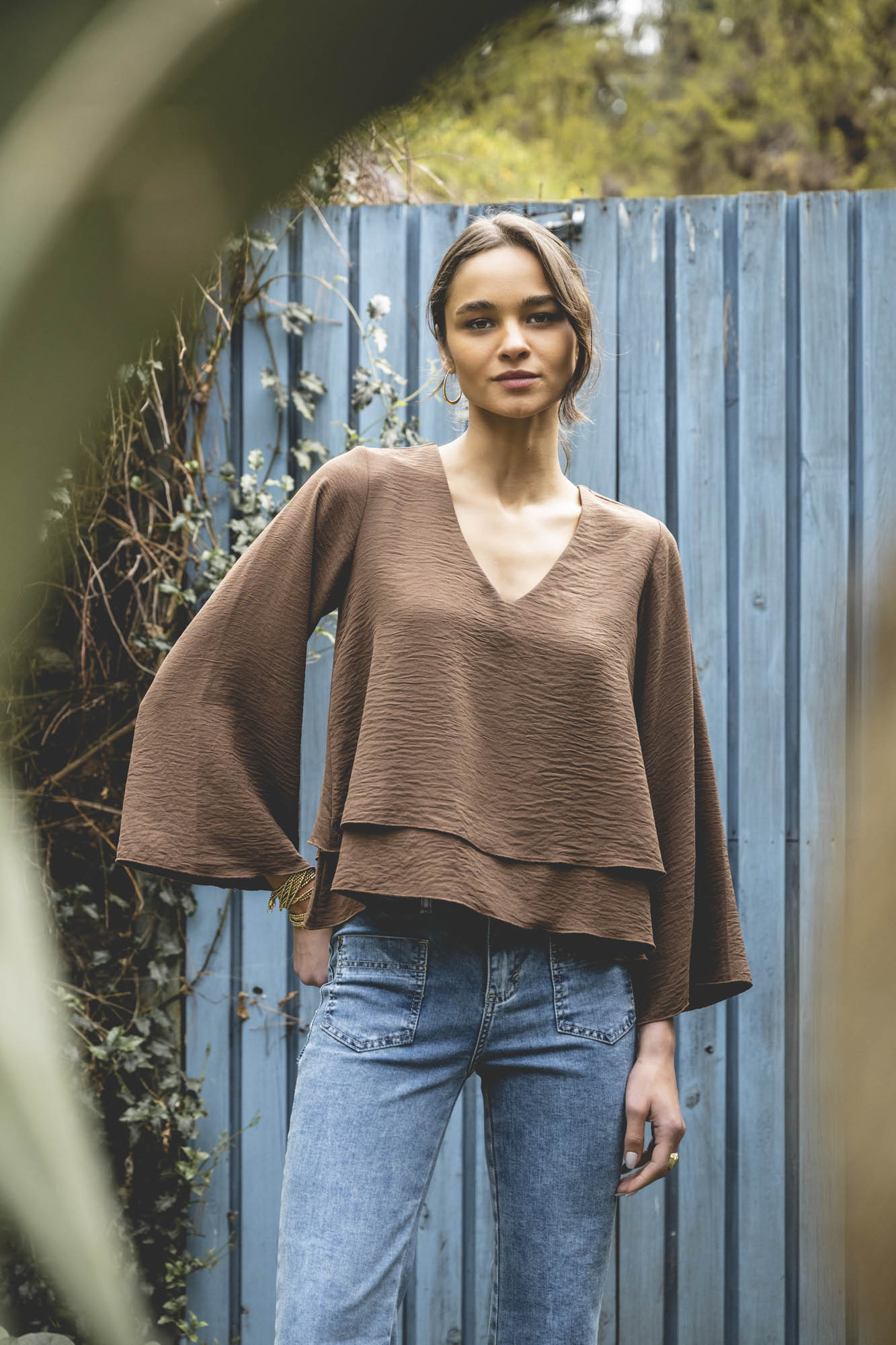BLUSA ADRIANA café