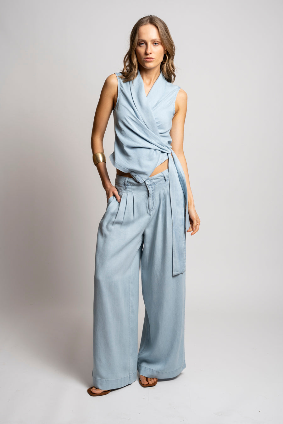 BLUSA COLETTE celeste