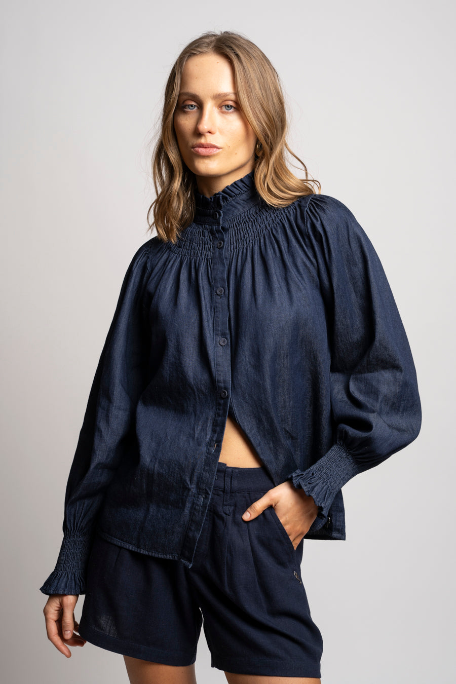 BLUSA GARDE azul r