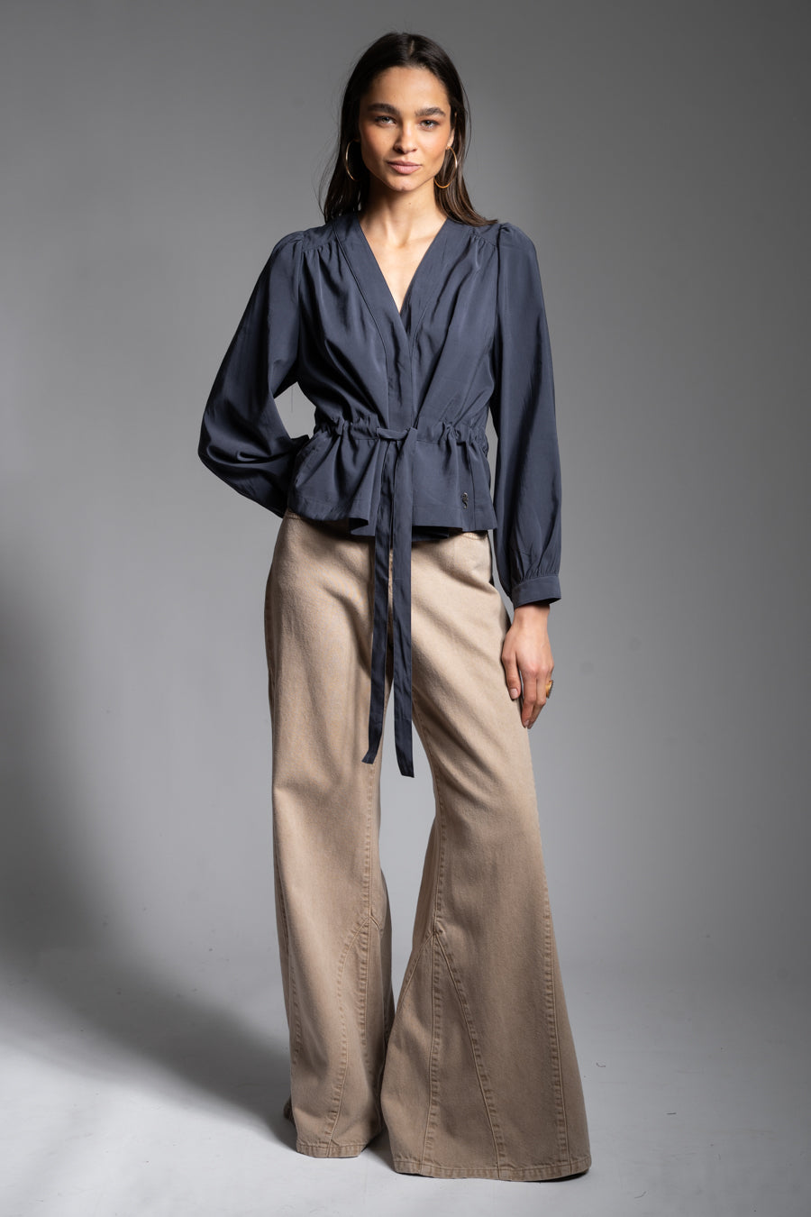 BLUSA IVOIRE azul marino