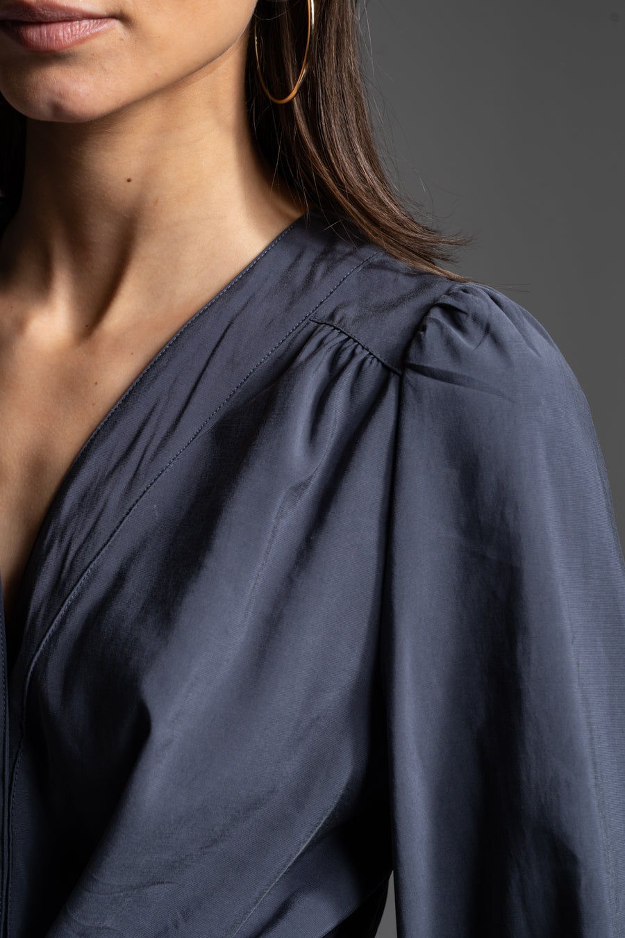 BLUSA IVOIRE azul marino