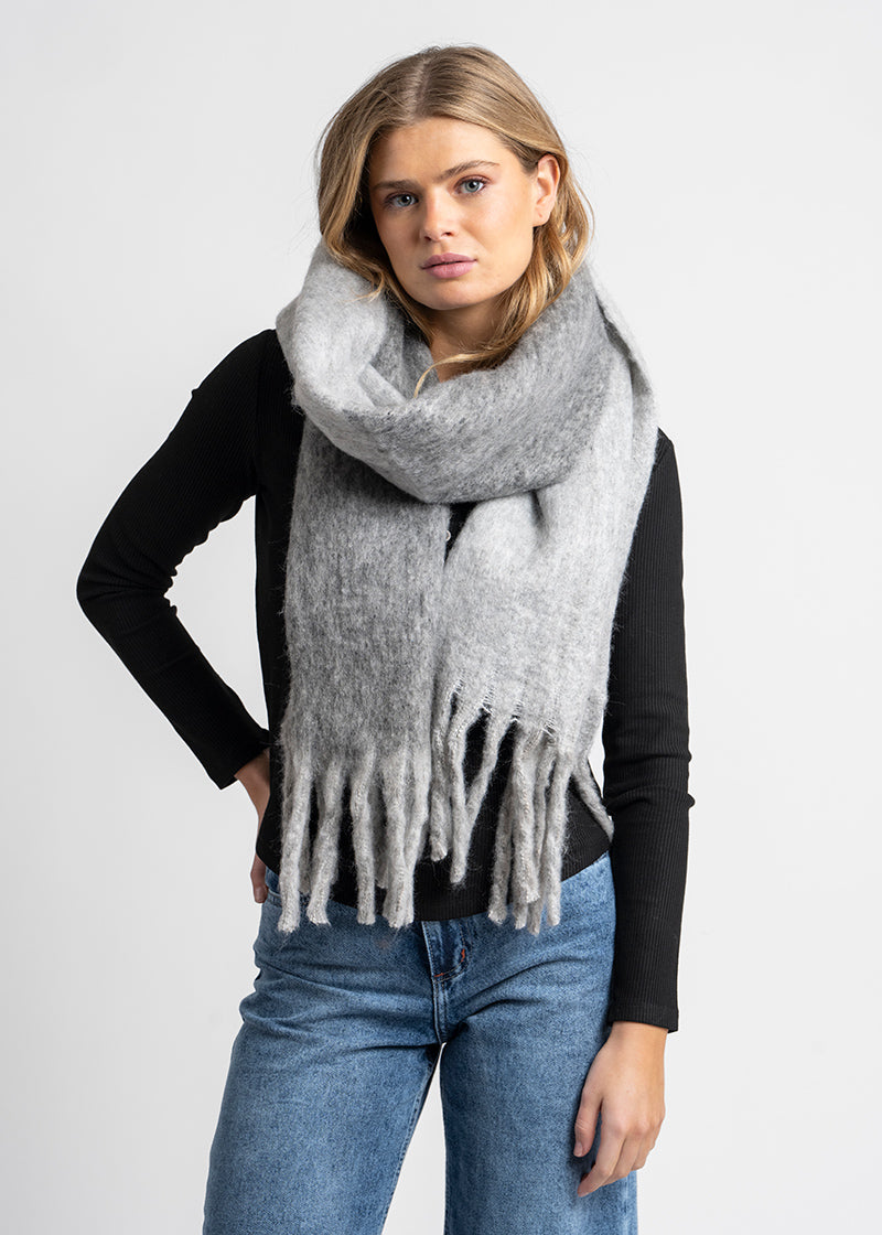 BUFANDA BICOLOR gris