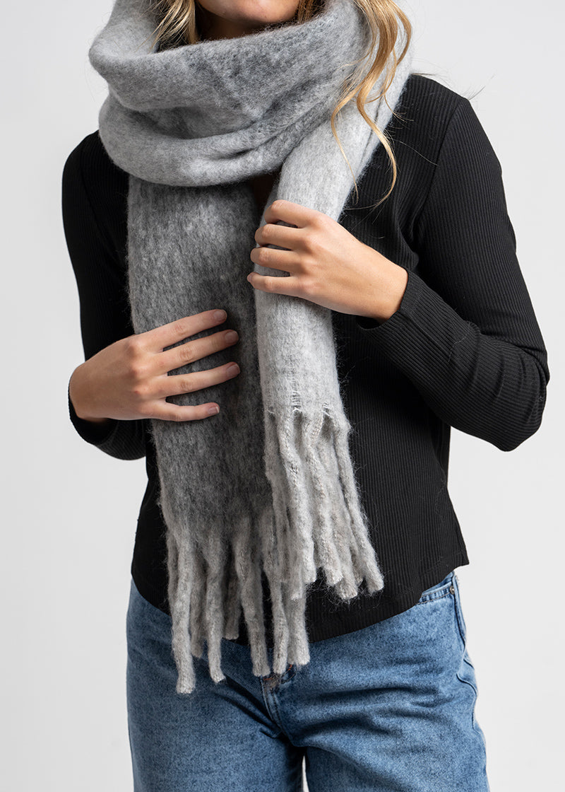 BUFANDA BICOLOR gris