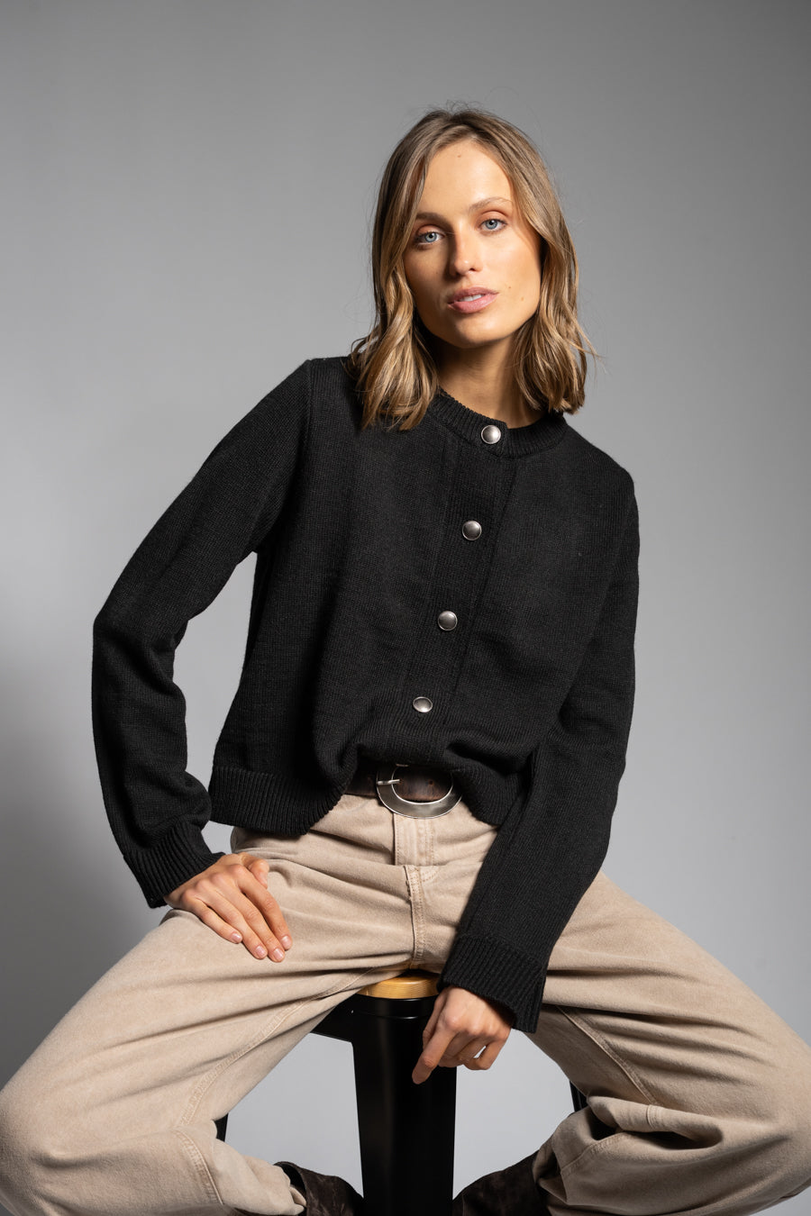 CHALECO LIVIA negro - S