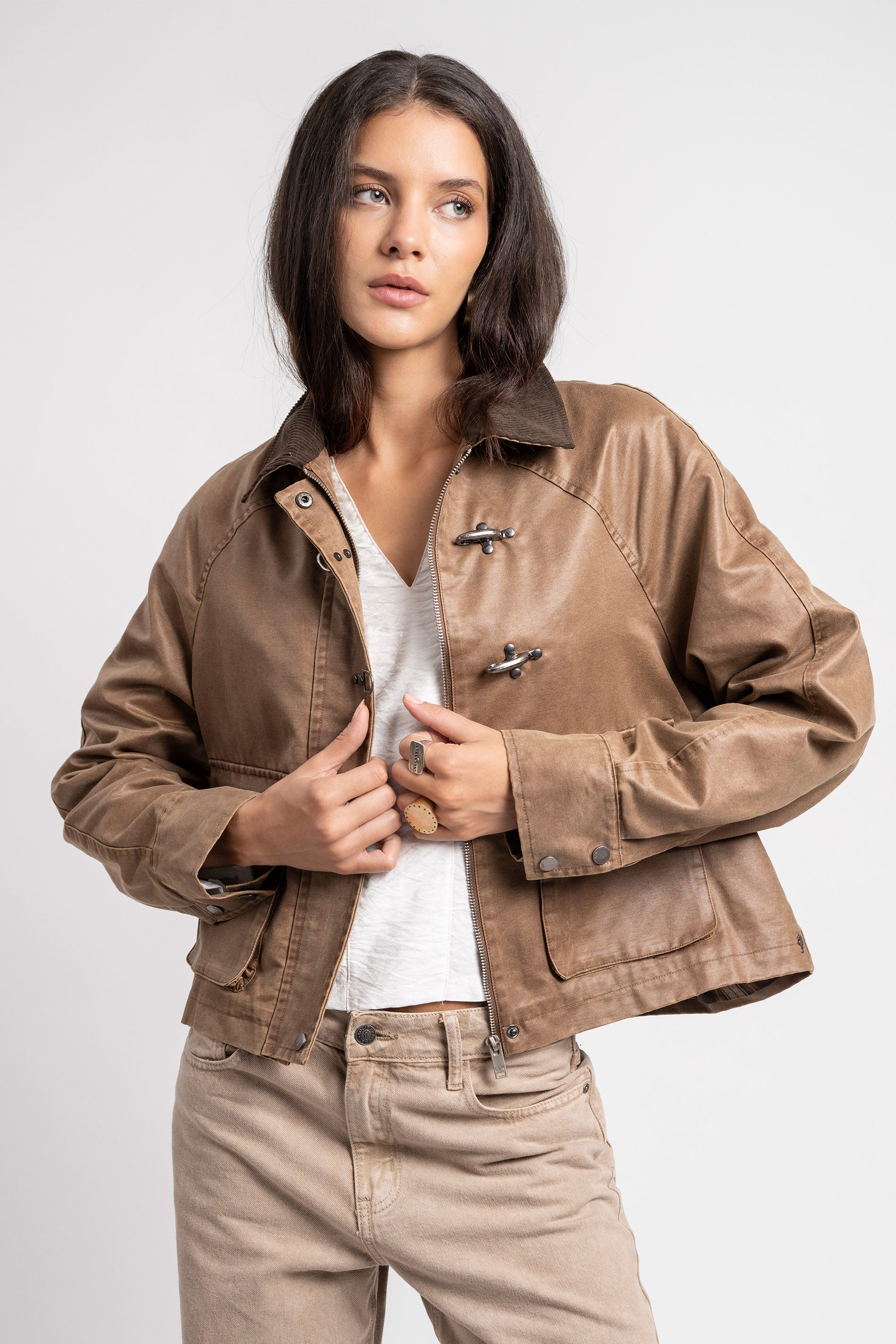 CHAQUETA HARRIET camel/café