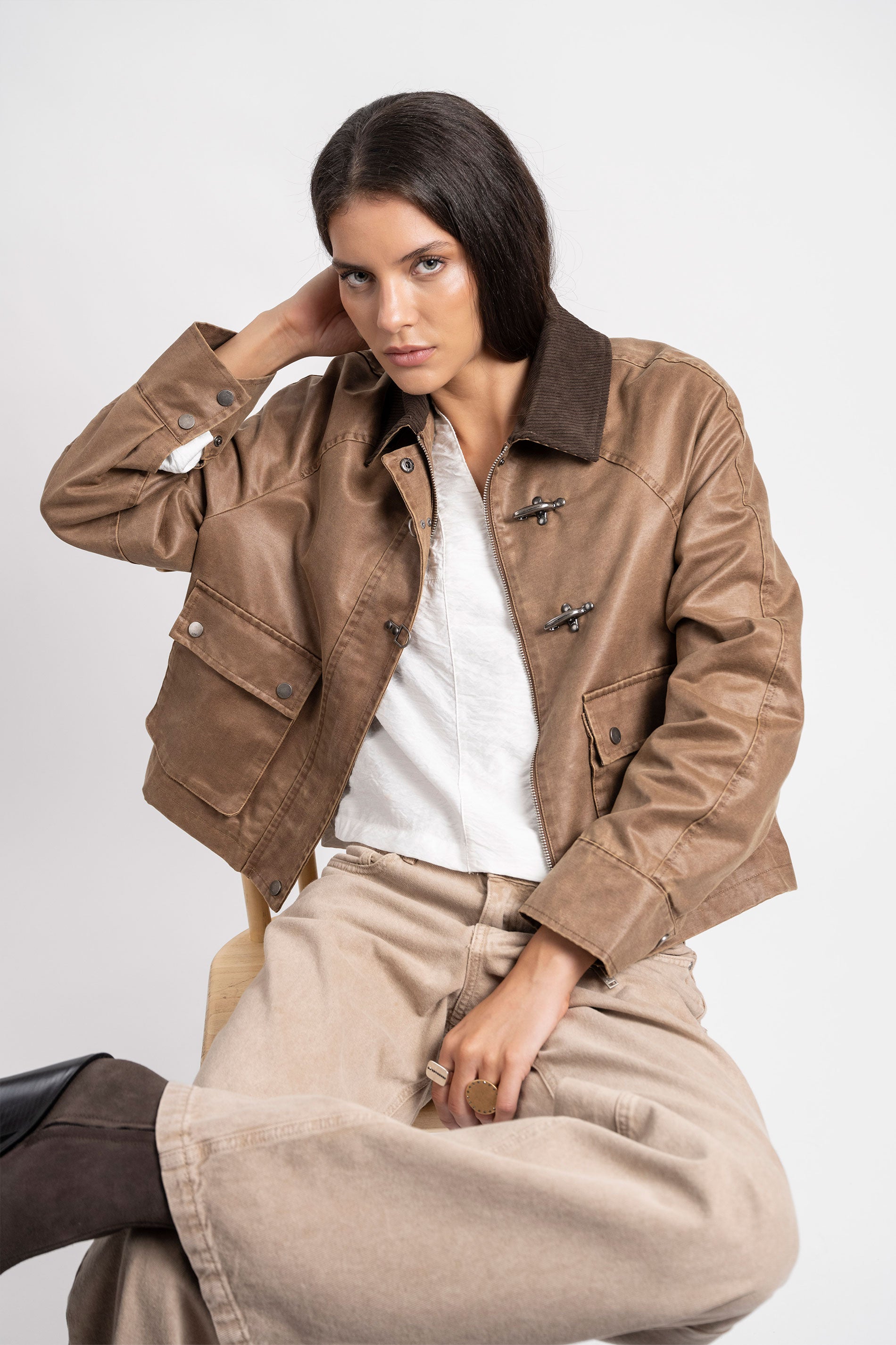 CHAQUETA HARRIET camel/café
