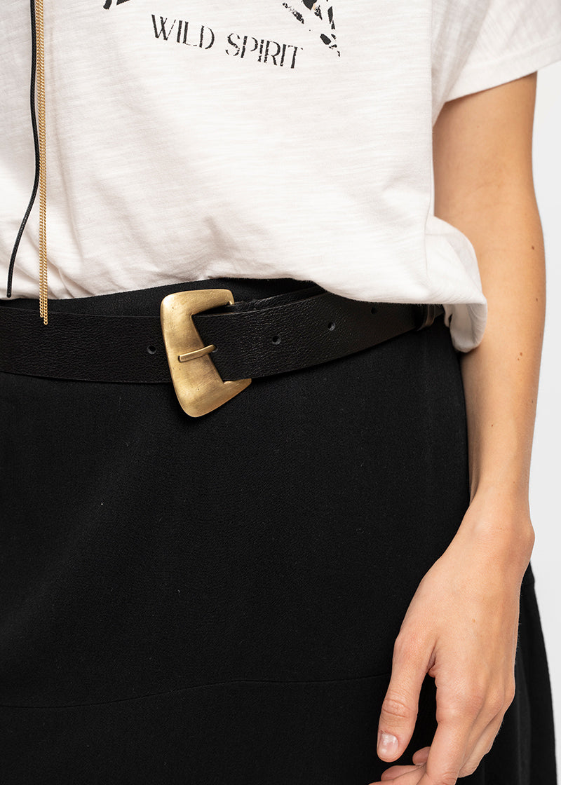 CINTURÓN ASIMÉTRICA BV negro