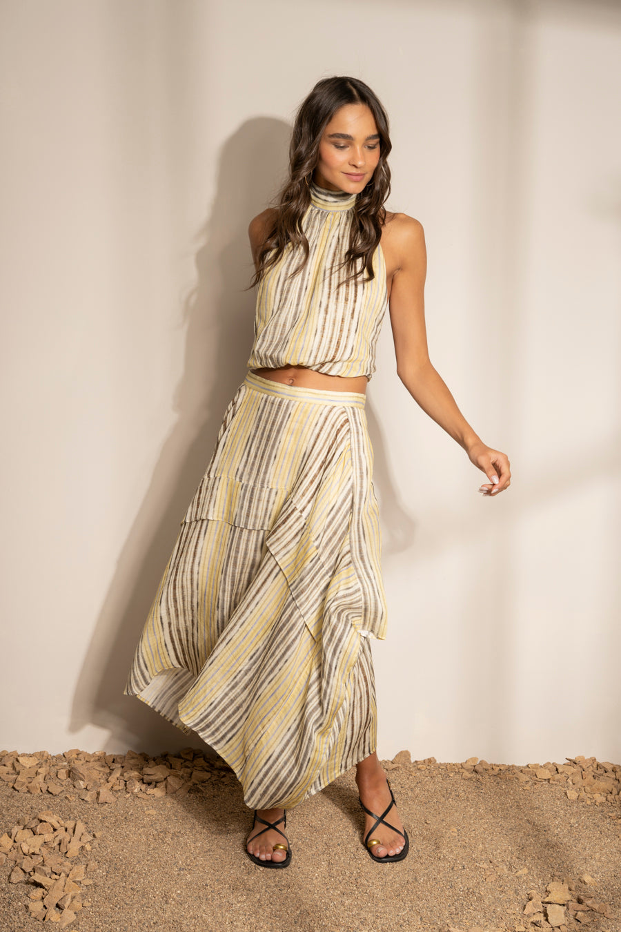 FALDA SAHARA rayas