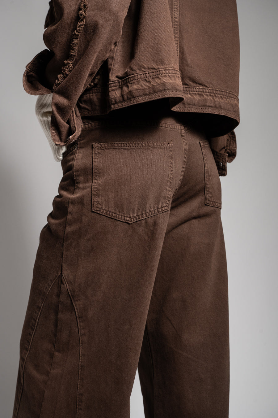 JEANS PALAZZO TIRO ALTO BERNARDA chocolate