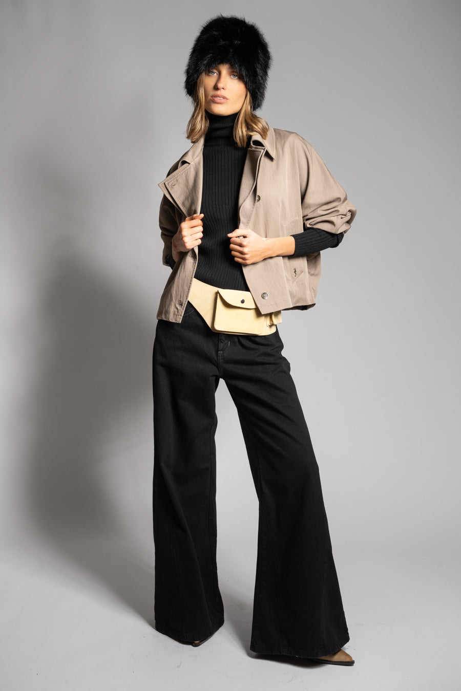 JEANS PALAZZO TIRO ALTO BERNARDA negro