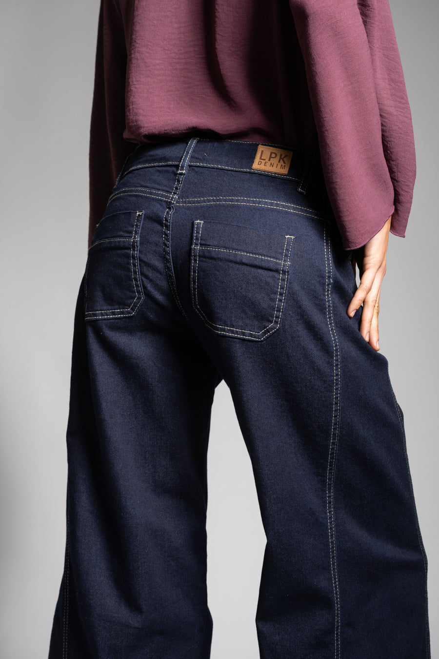 JEANS PALAZZO TIRO MEDIO ANNA azul R