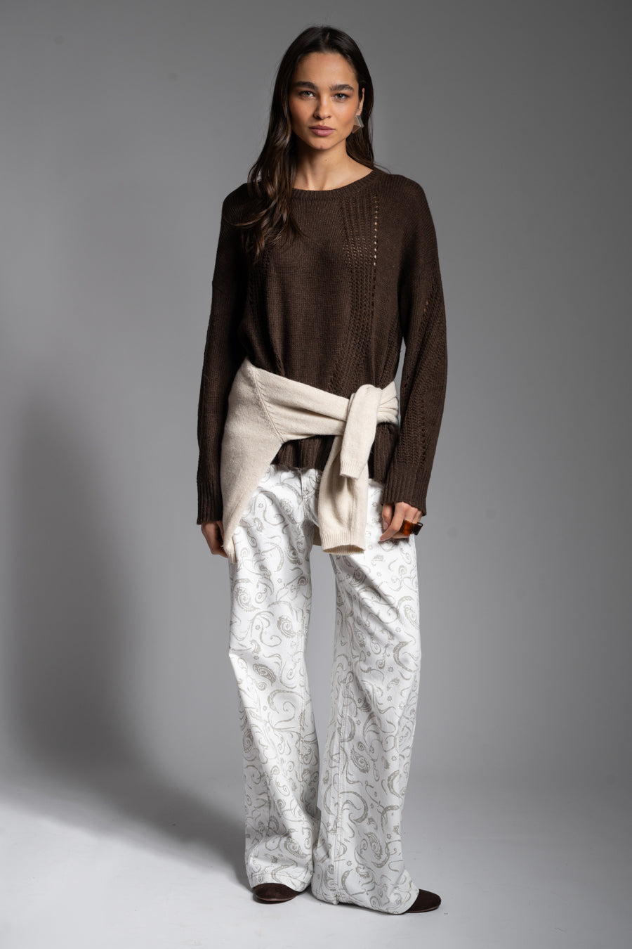 JEANS JOSEFA WIDE LEG TIRO BAJO crudo