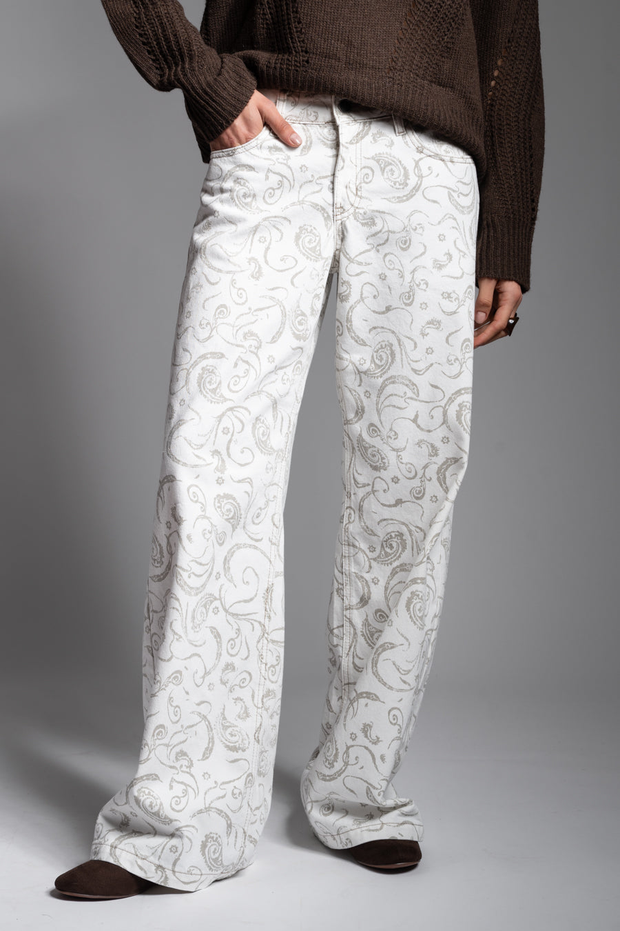 JEANS JOSEFA WIDE LEG TIRO BAJO crudo