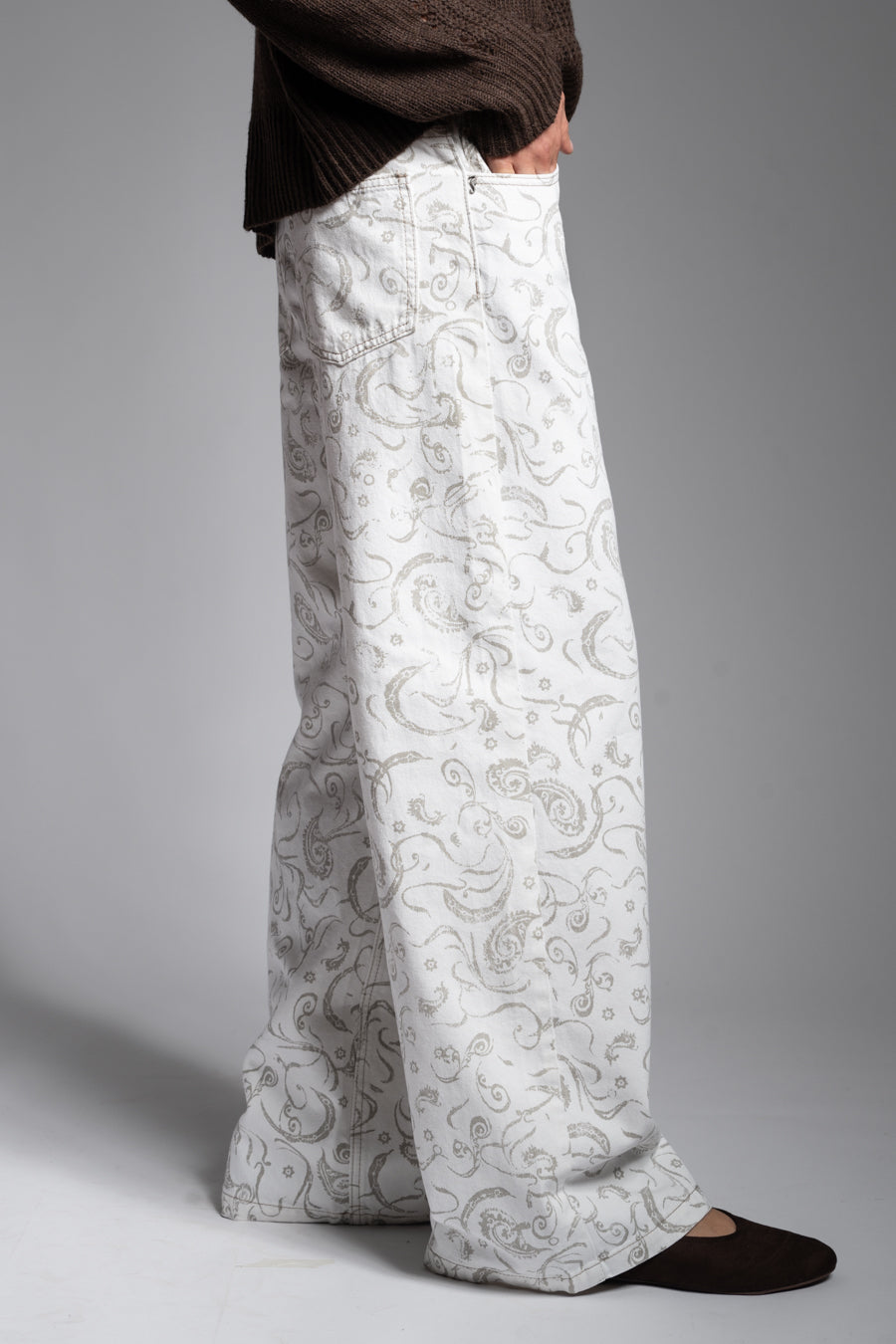 JEANS JOSEFA WIDE LEG TIRO BAJO crudo