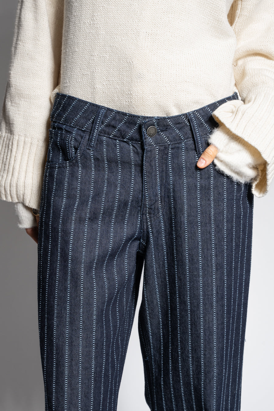 JEANS WIDE LEG JOSEFA RAYAS TIRO BAJO azul r