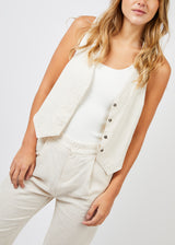 BLUSA s/mangas PIPA Lino arena