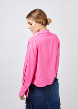 BLUSA MARÍA Lino rosado