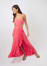 VESTIDO AMPARO coral