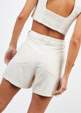 SHORT AROA Lino beige