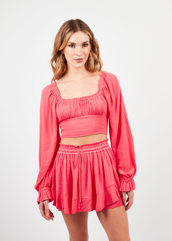 SHORT OLAYA coral