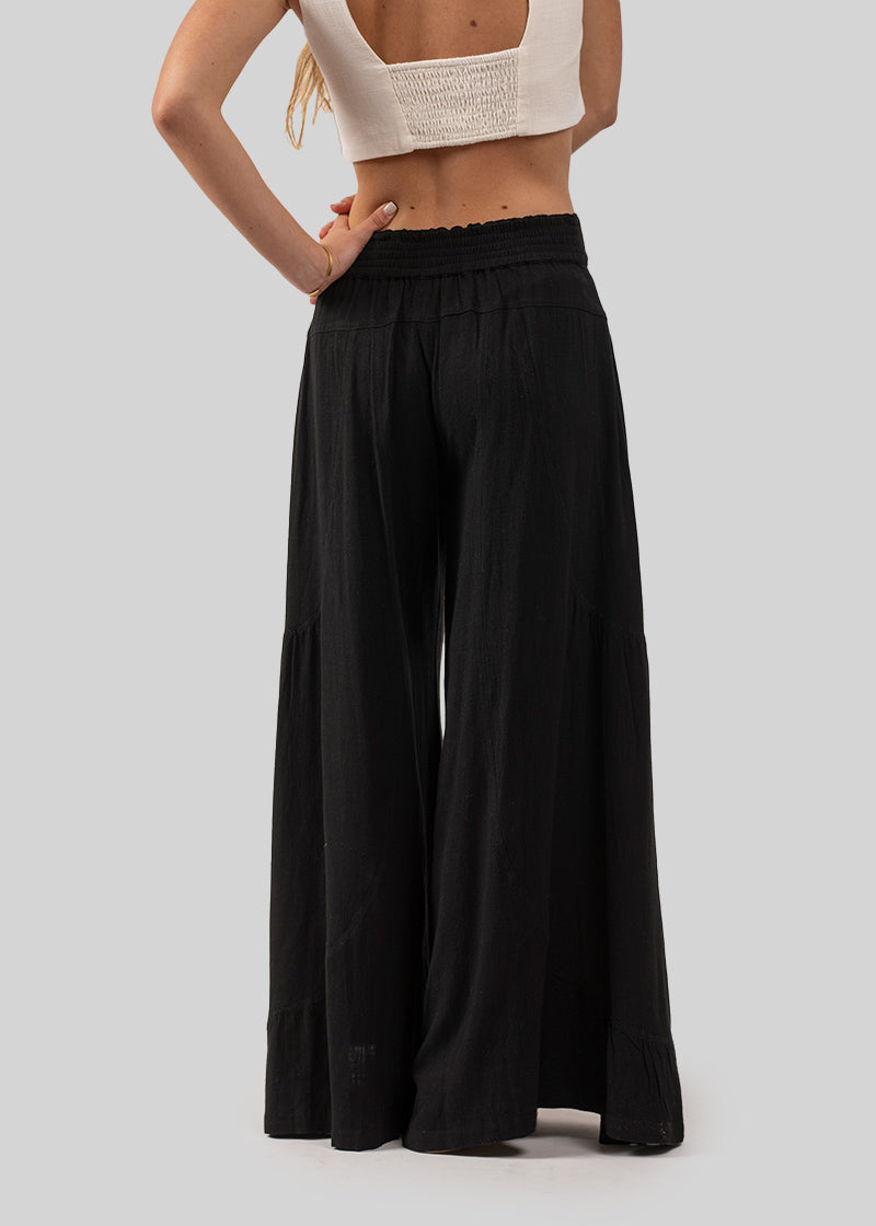 PANTALÓN FLO L Lino negro