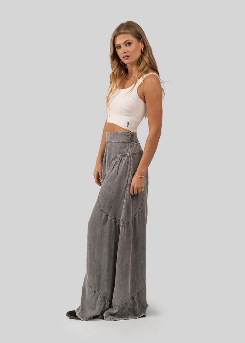 PANTALÓN FLO T Tencel gris denim