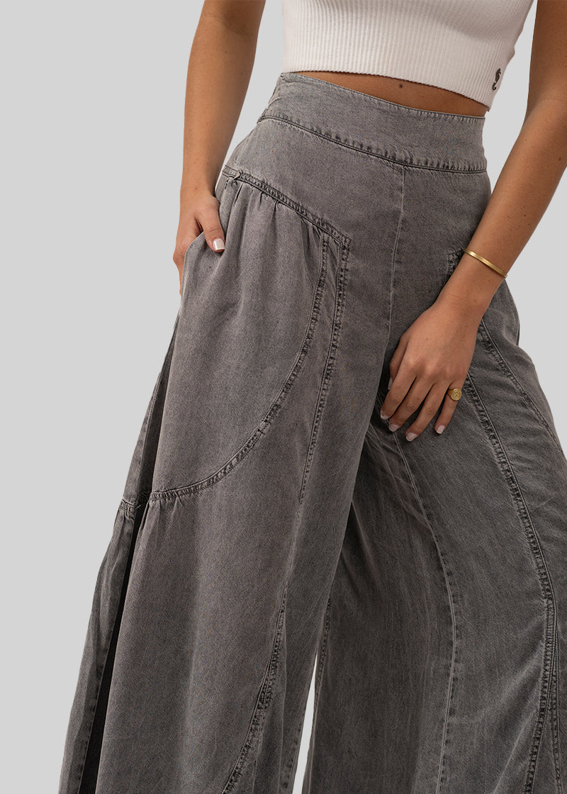 PANTALÓN FLO T Tencel gris denim