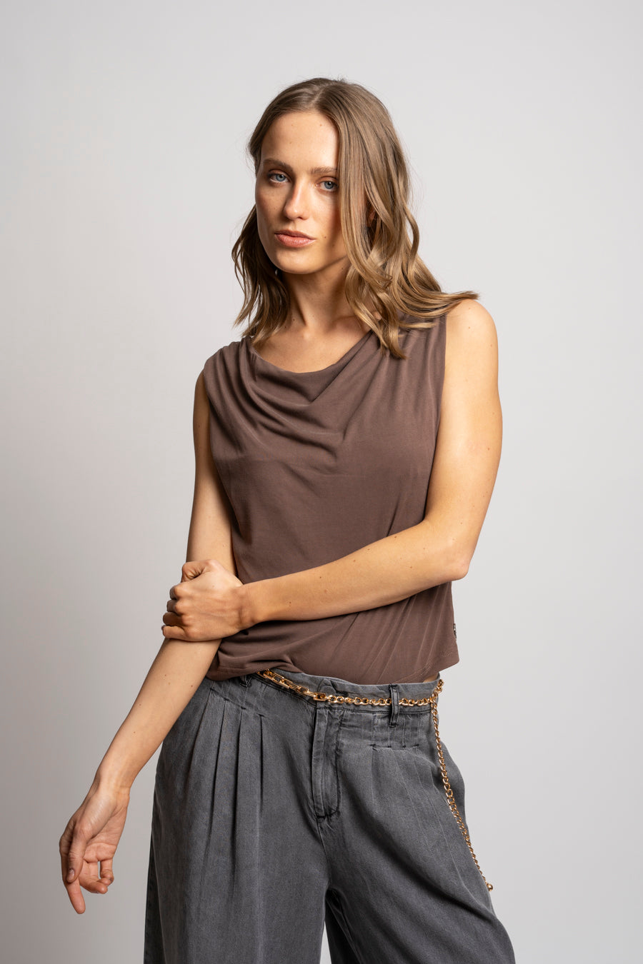POLERA ELINA chocolate