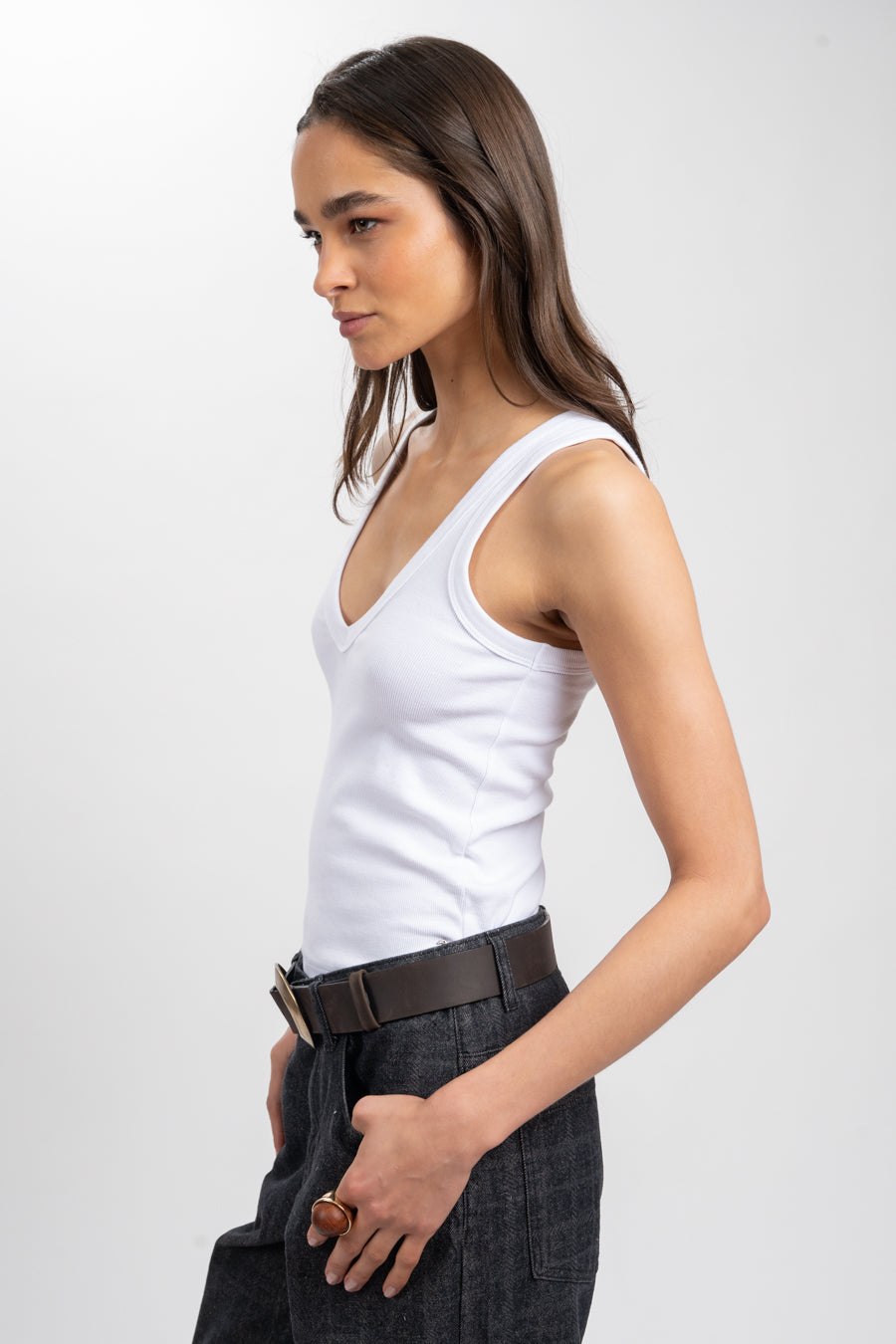 POLERA MARU V blanco