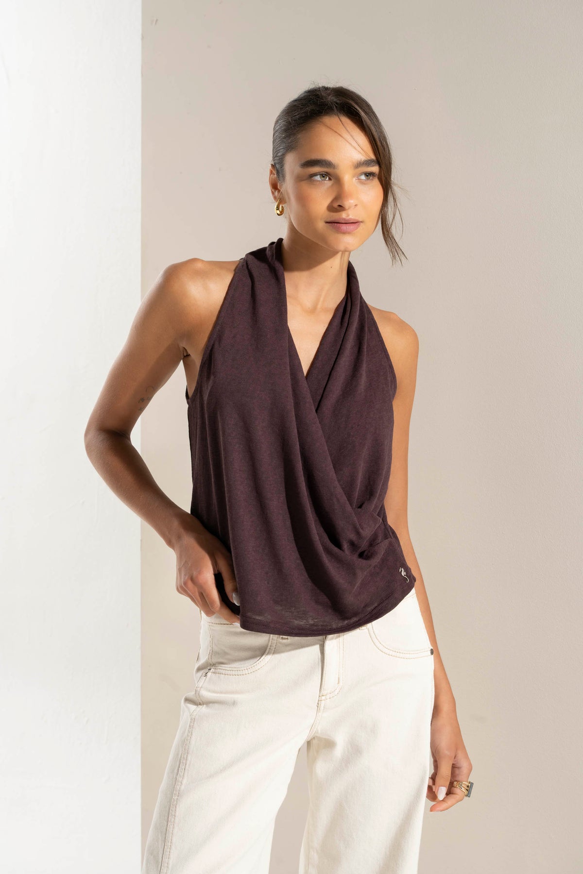POLERA MILO café