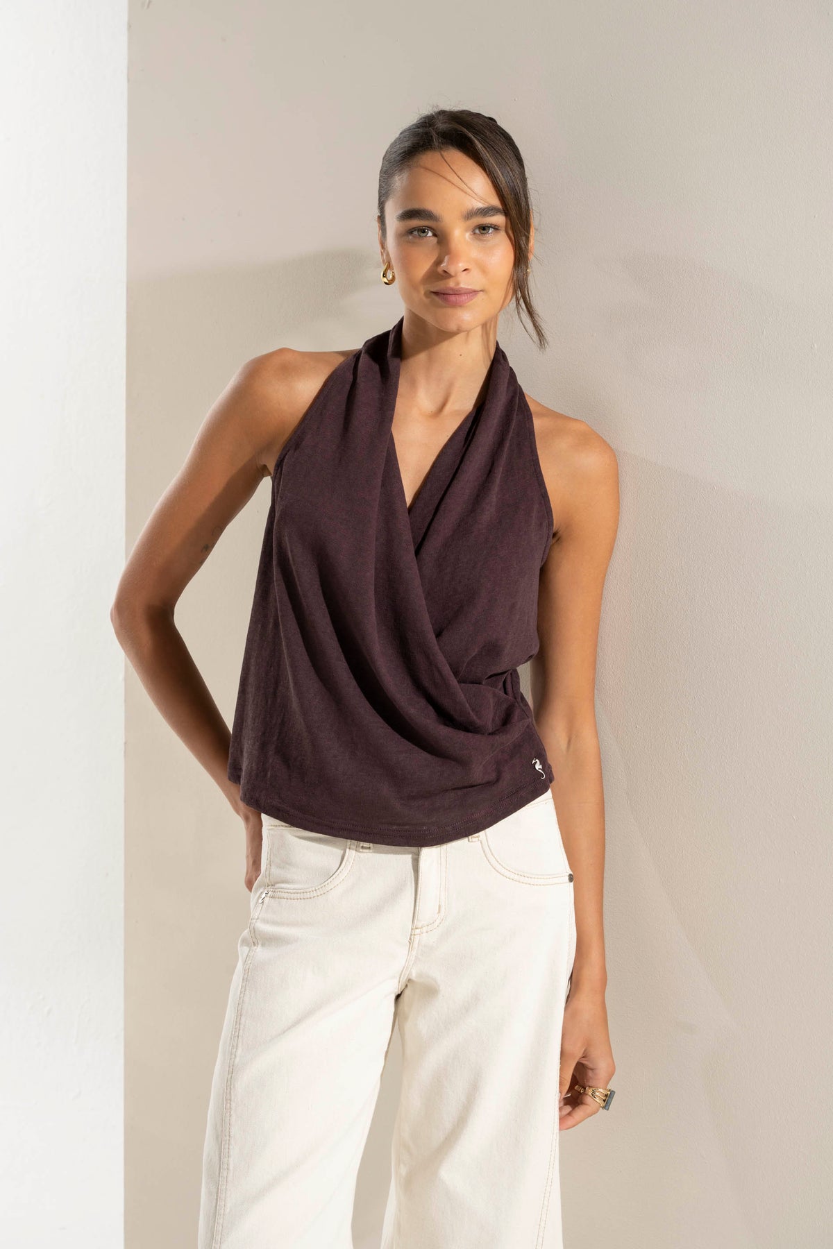 POLERA MILO café