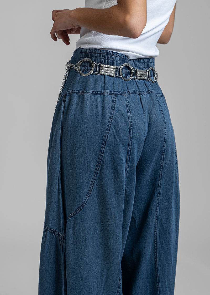 PANTALÓN FLO T Tencel azul denim