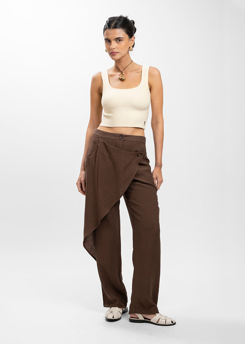 PANTALÓN ARIA café