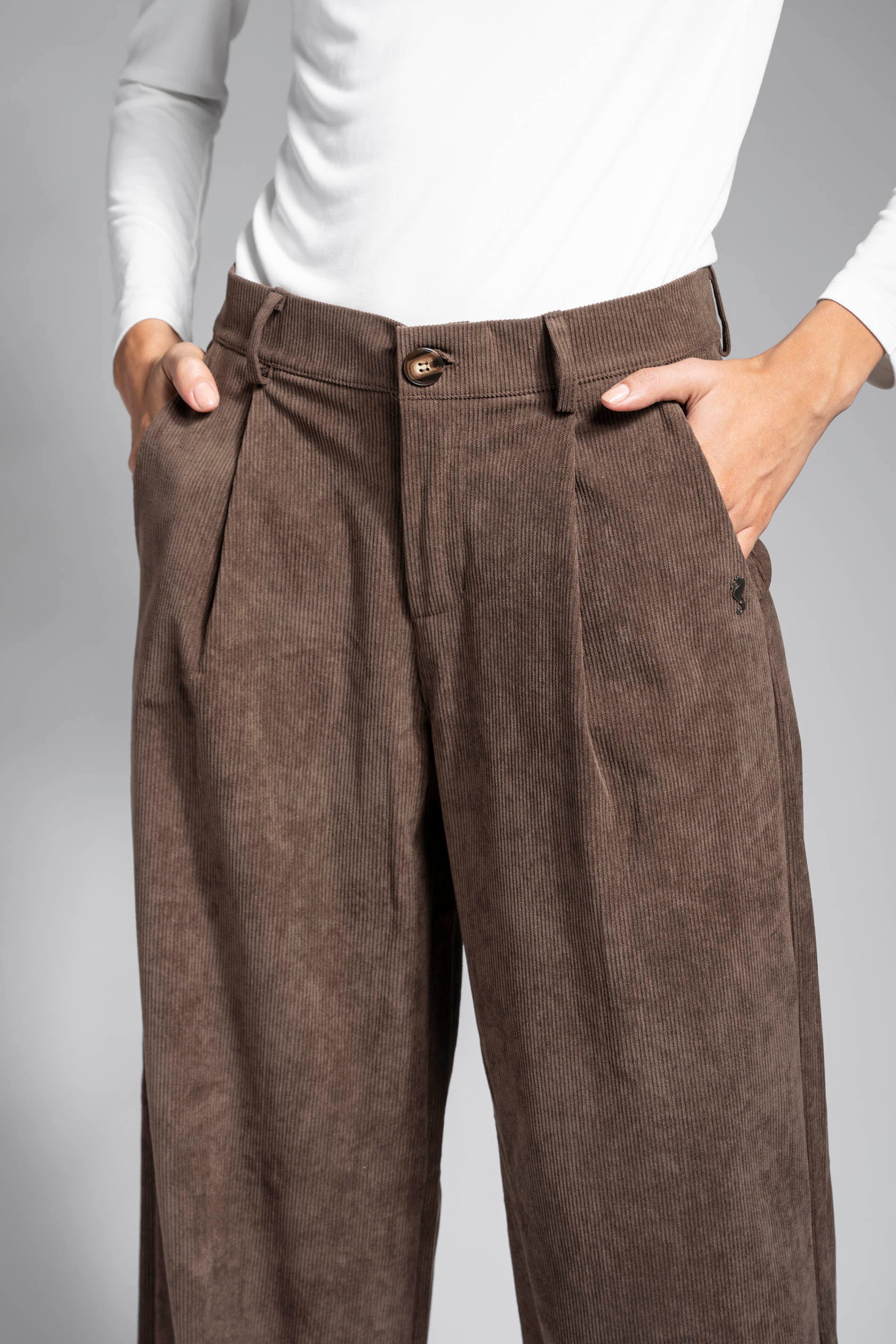 PANTALÓN VELLUTO café
