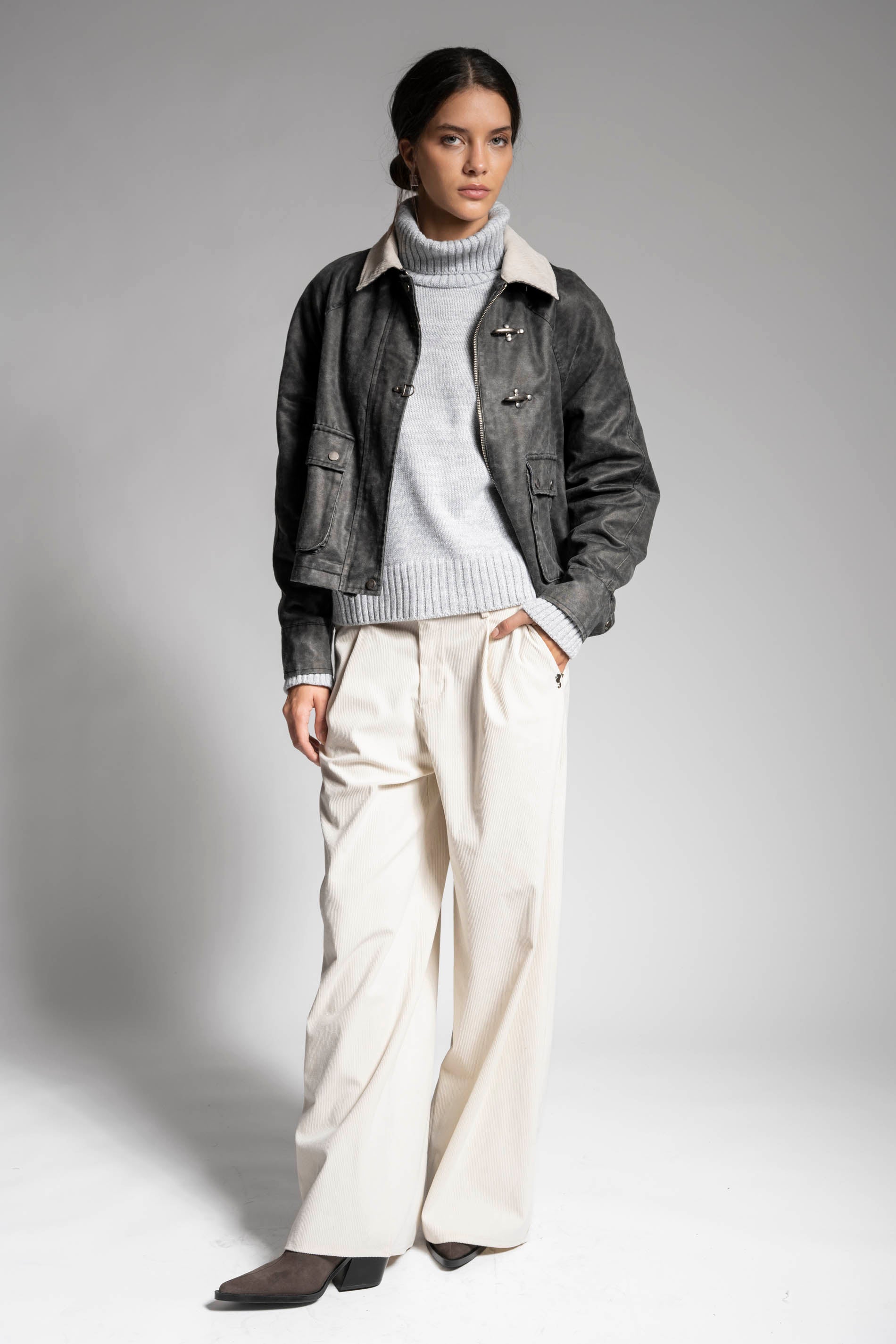 PANTALÓN VELLUTO crudo