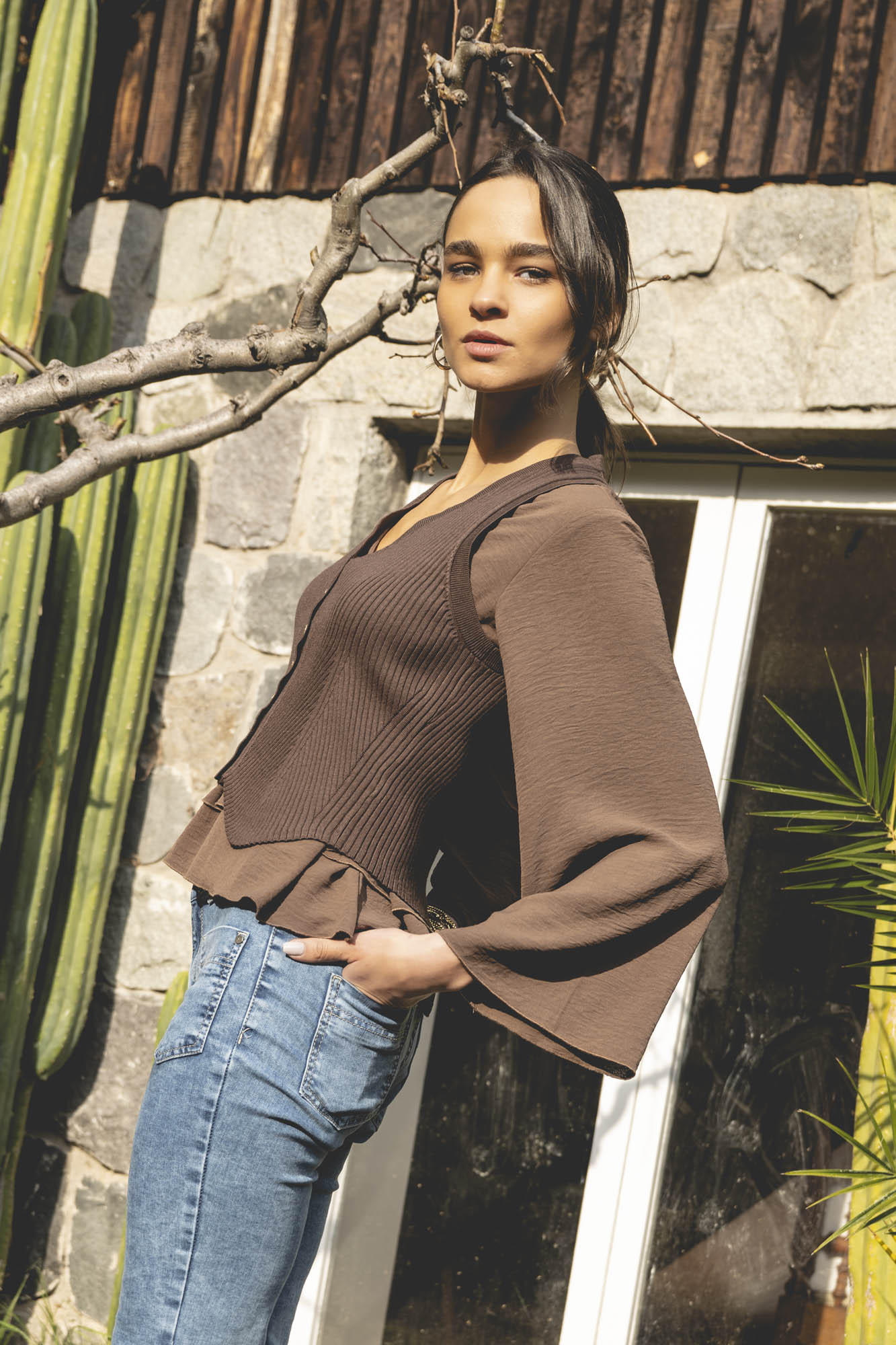 POLERA GRETA café