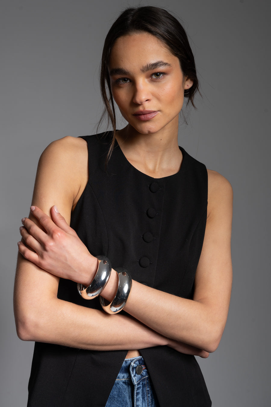 VEST IRENE negro