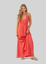 VESTIDO ZIA coral