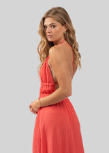 VESTIDO ZIA coral