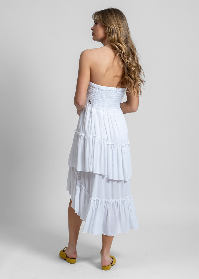 VESTIDO ORA Bambula blanco